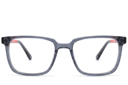 Lunettes rectangulaires en acétate bleu #BS2425-1822
