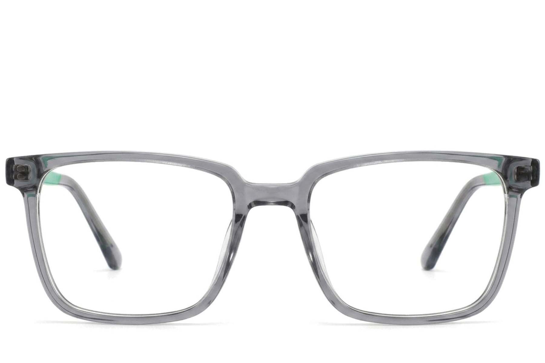 Rectangular Grey Acetate Glasses #BS2425-1823