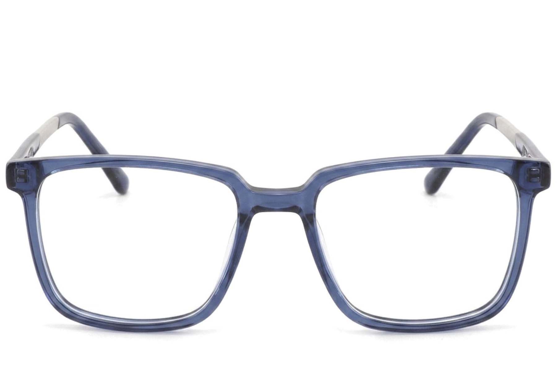Vasos rectangulares de acetato azul #BS2425-1824
