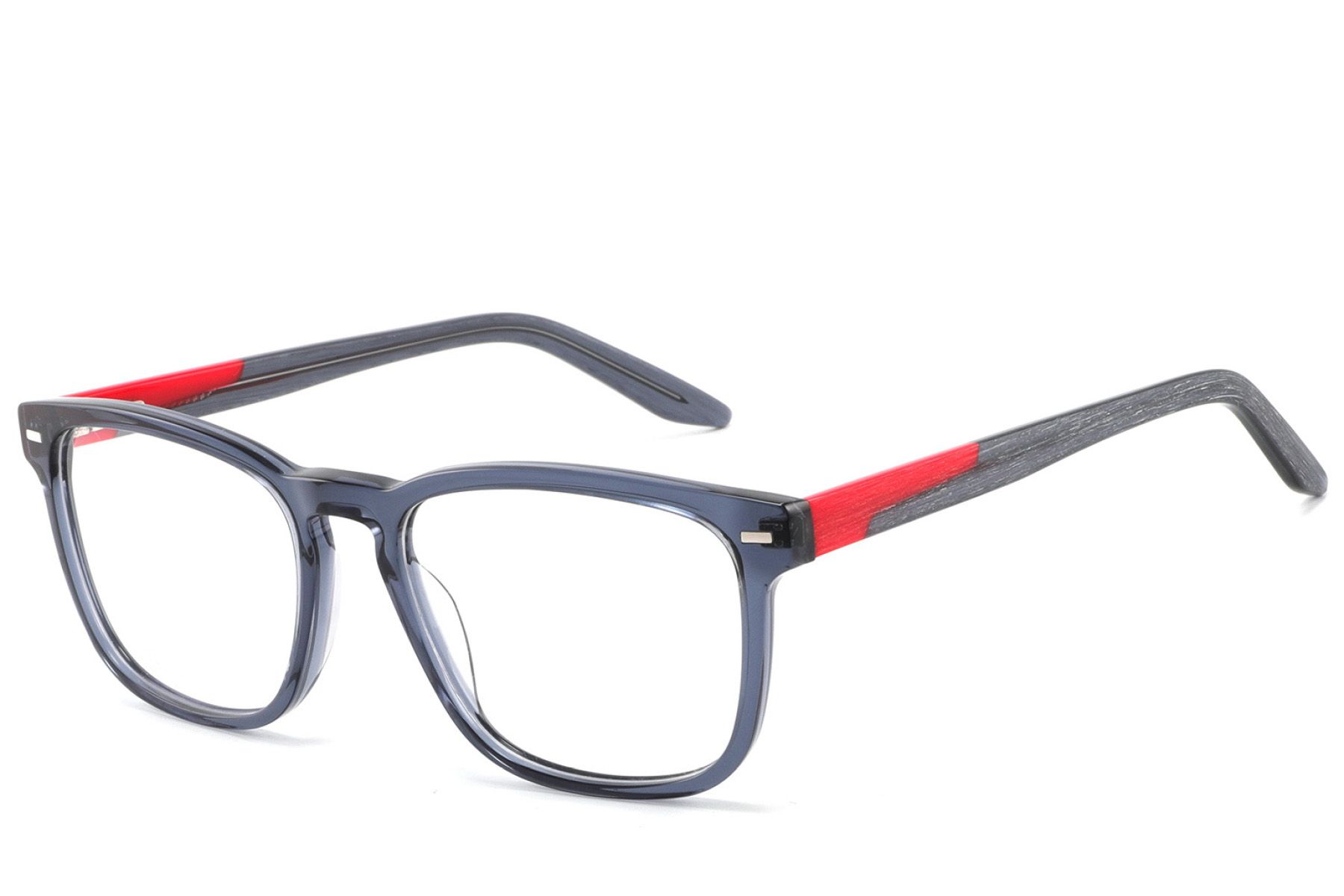 Rectangular Blue Acetate Glasses #BS2425-1828