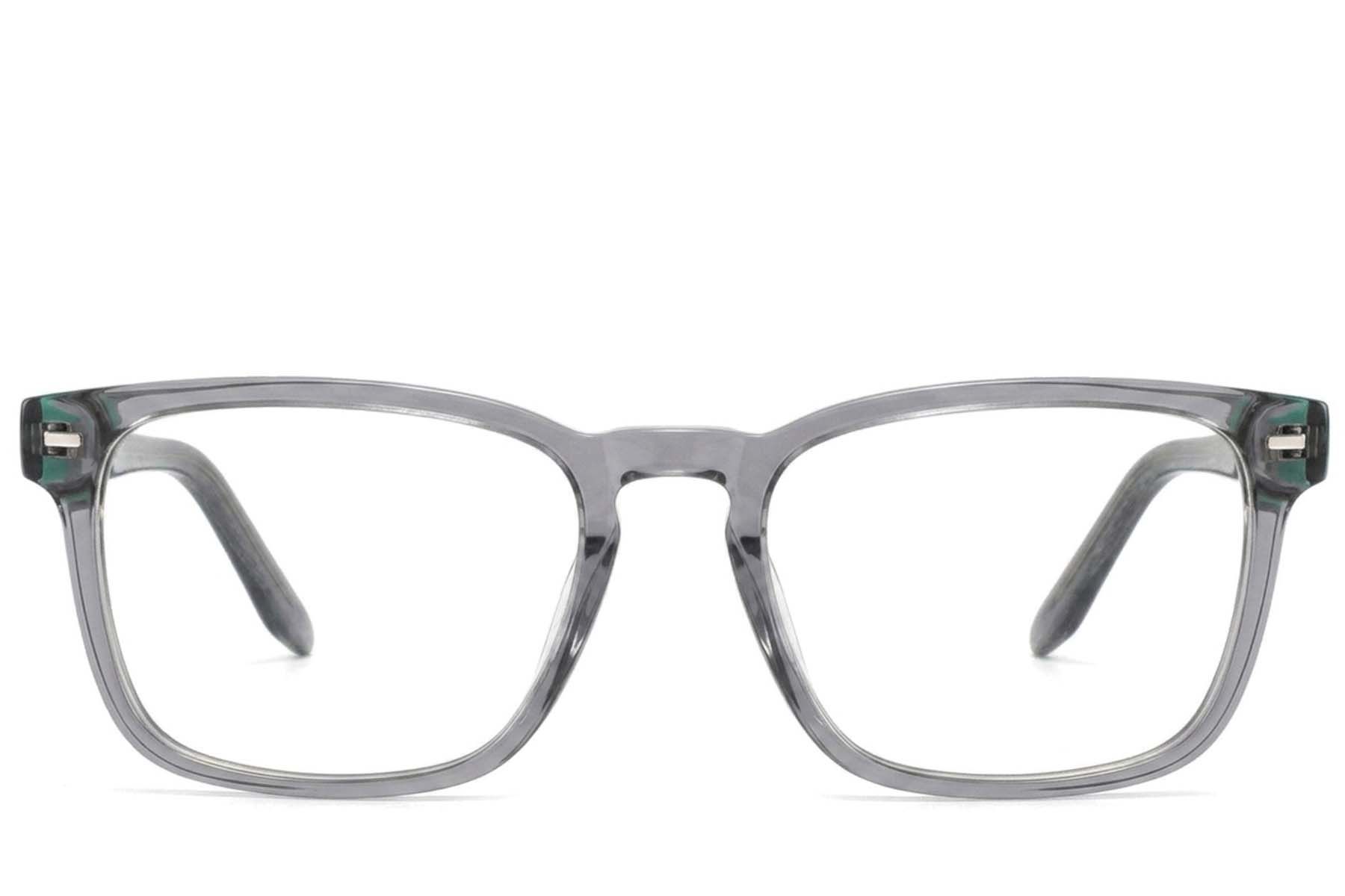 Vasos rectangulares de acetato gris #BS2425-1829