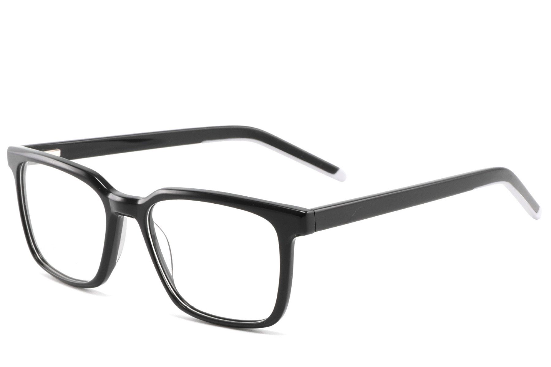 Rectangular Black Acetate Glasses #BS2425-1832