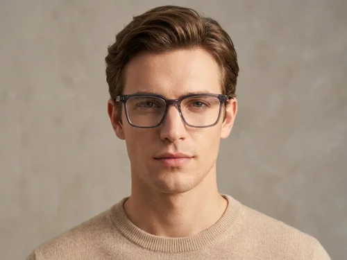 Lunettes rectangulaires en acétate bleu #BS2425-1833