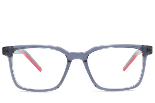 Lunettes rectangulaires en acétate bleu #BS2425-1833