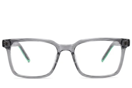 Lunettes rectangulaires en acétate gris #BS2425-1834