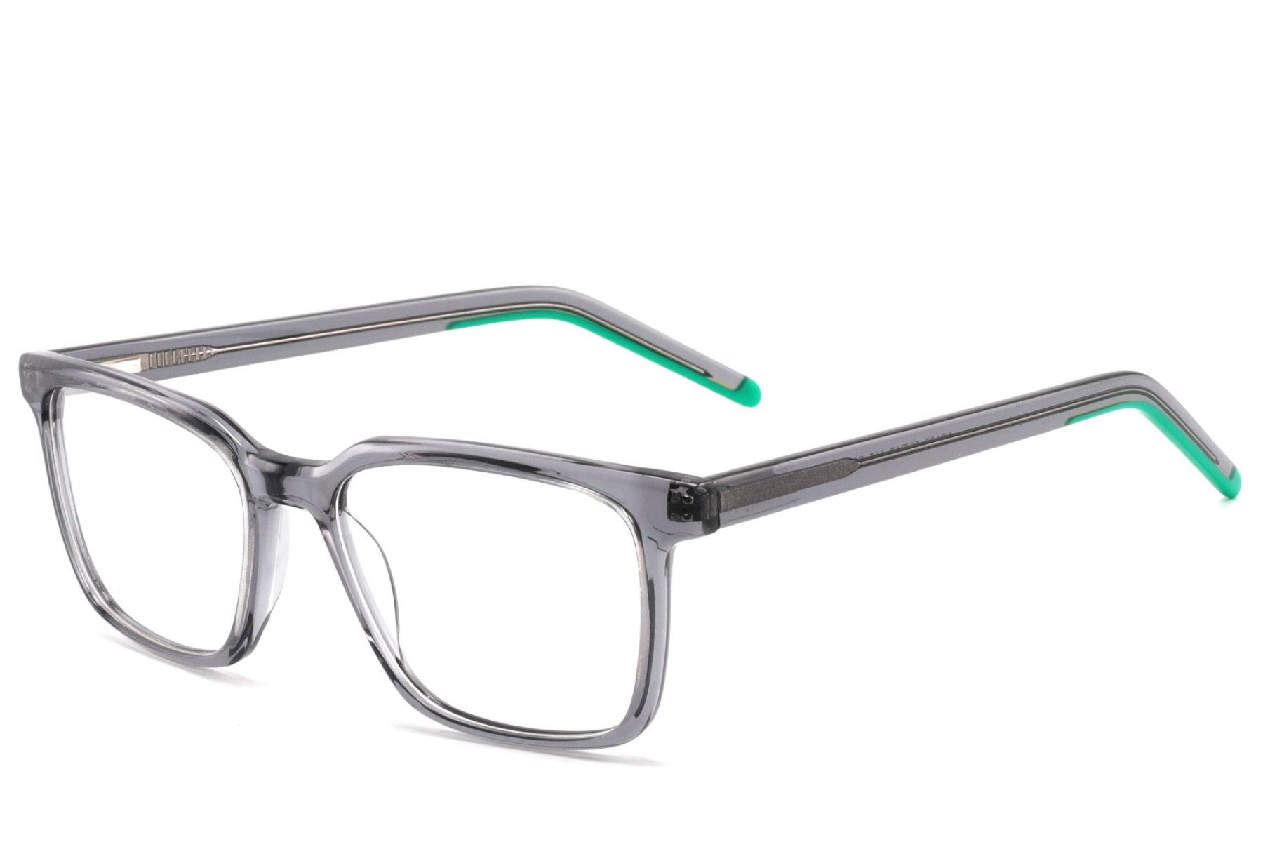 Rectangular Grey Acetate Glasses #BS2425-1834