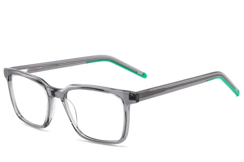Lunettes rectangulaires en acétate gris #BS2425-1834