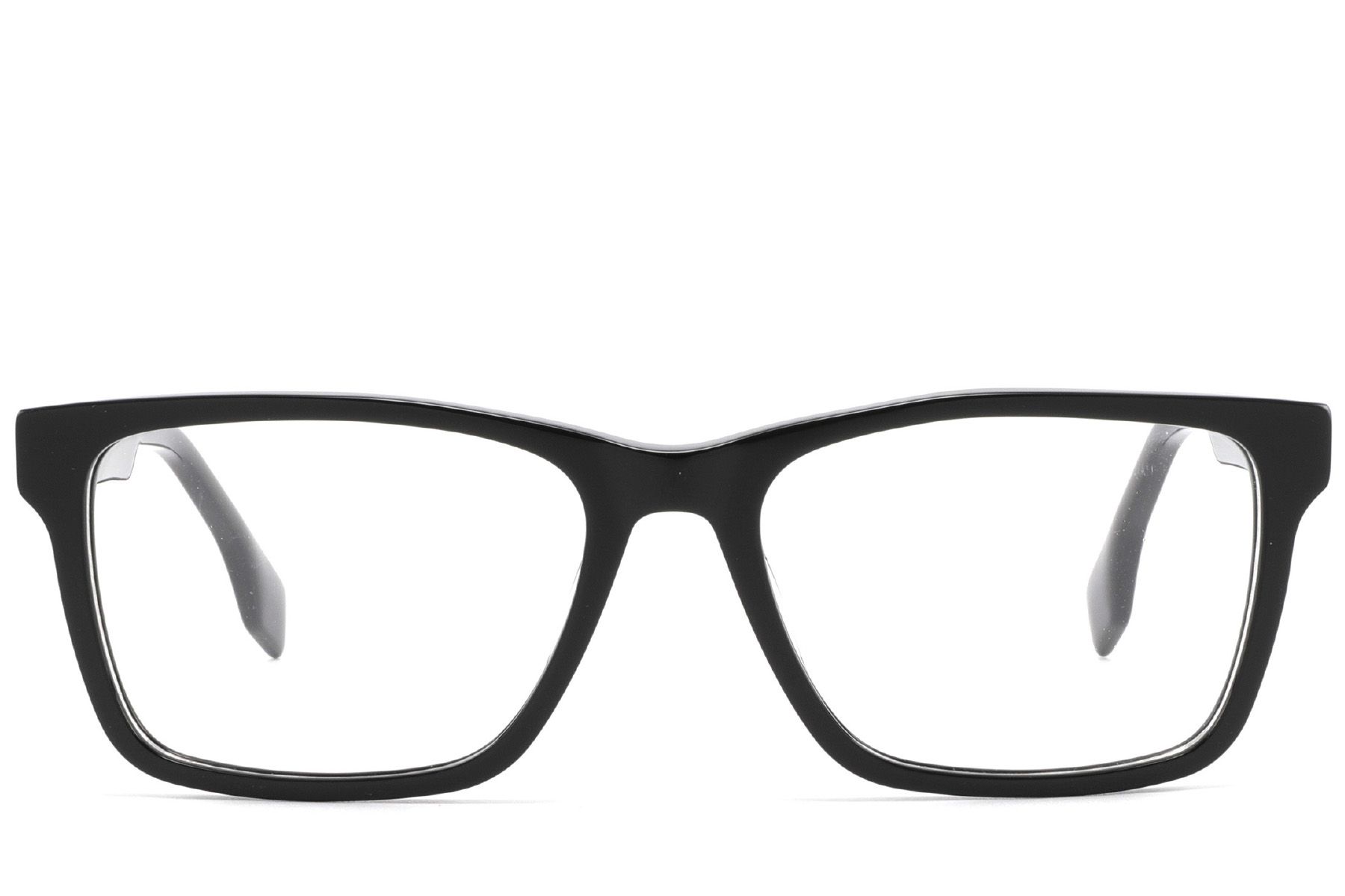 Rectangular Black Acetate Glasses #BS2425-1838