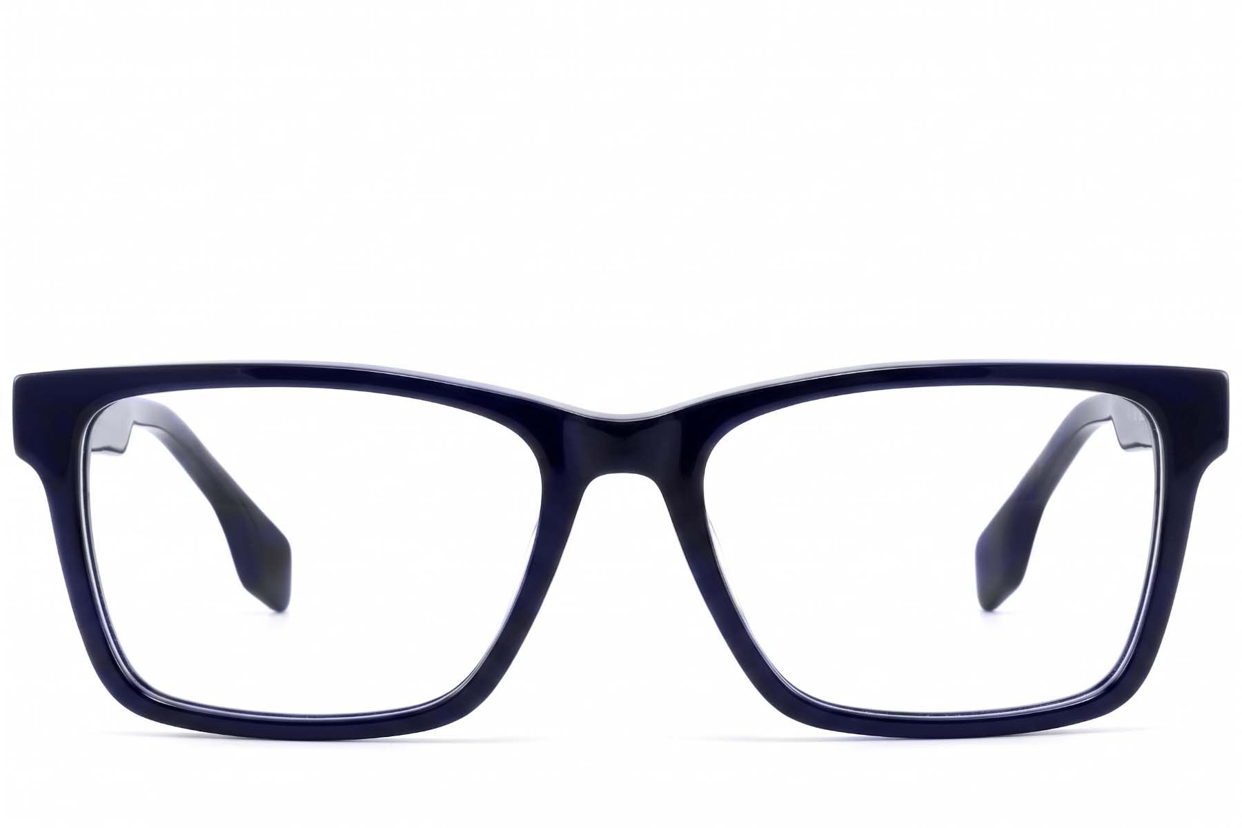 Rectangular Blue Acetate Glasses #BS2425-1842