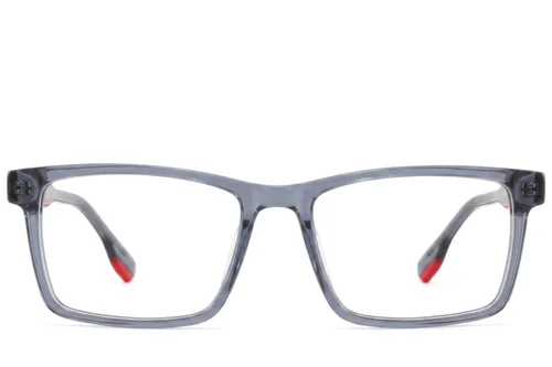 Lunettes rectangulaires en acétate bleu #BS2425-1845