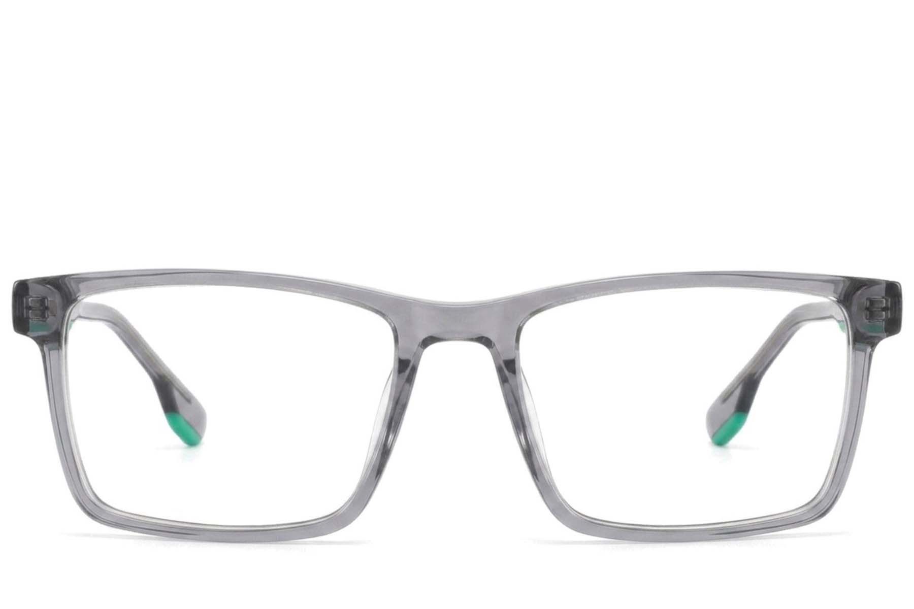 Lunettes rectangulaires en acétate gris #BS2425-1846