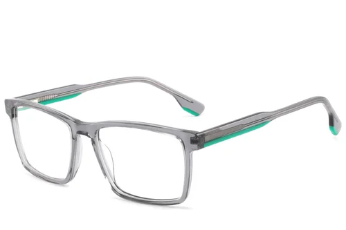 Lunettes rectangulaires en acétate gris #BS2425-1846