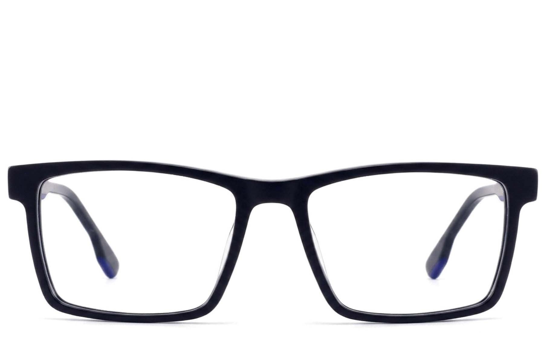 Bicchieri rettangolari in acetato blu #BS2425-1848