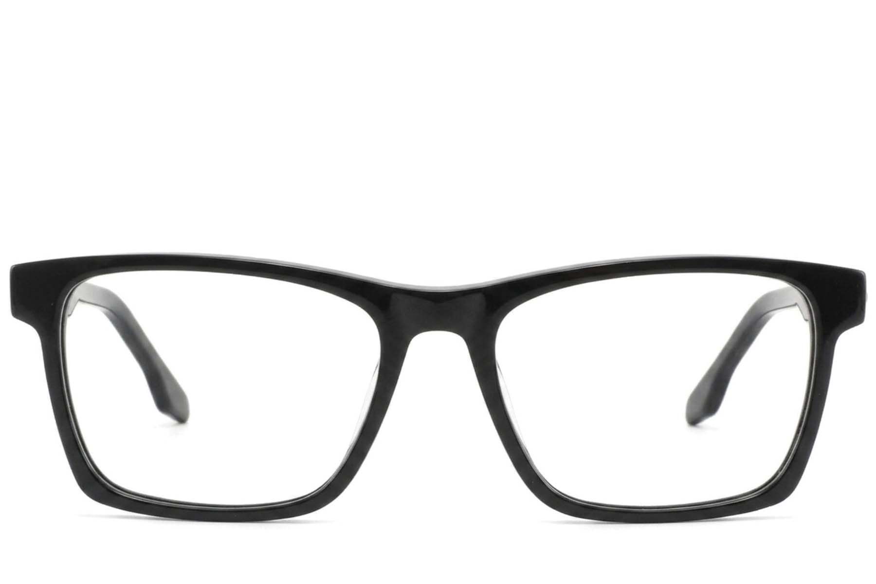 Rectangular Black Acetate Glasses #BS2425-1850