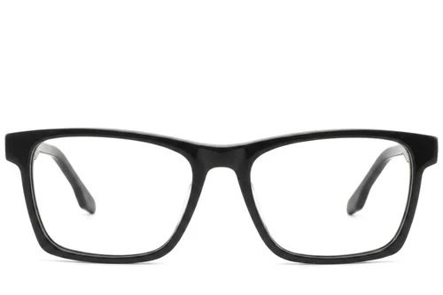 Lunettes rectangulaires en acétate noir #BS2425-1850