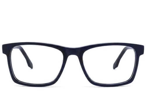 Lunettes rectangulaires en acétate bleu #BS2425-1854
