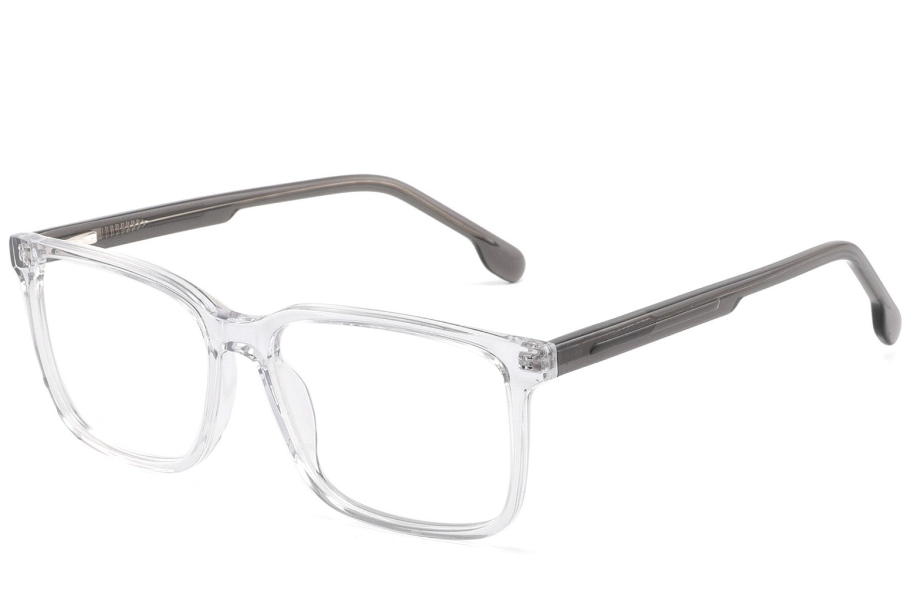 Rectangular Transparent Acetate Glasses #BS2425-1859
