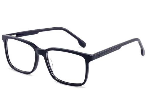Lunettes rectangulaires en acétate bleu #BS2425-1860