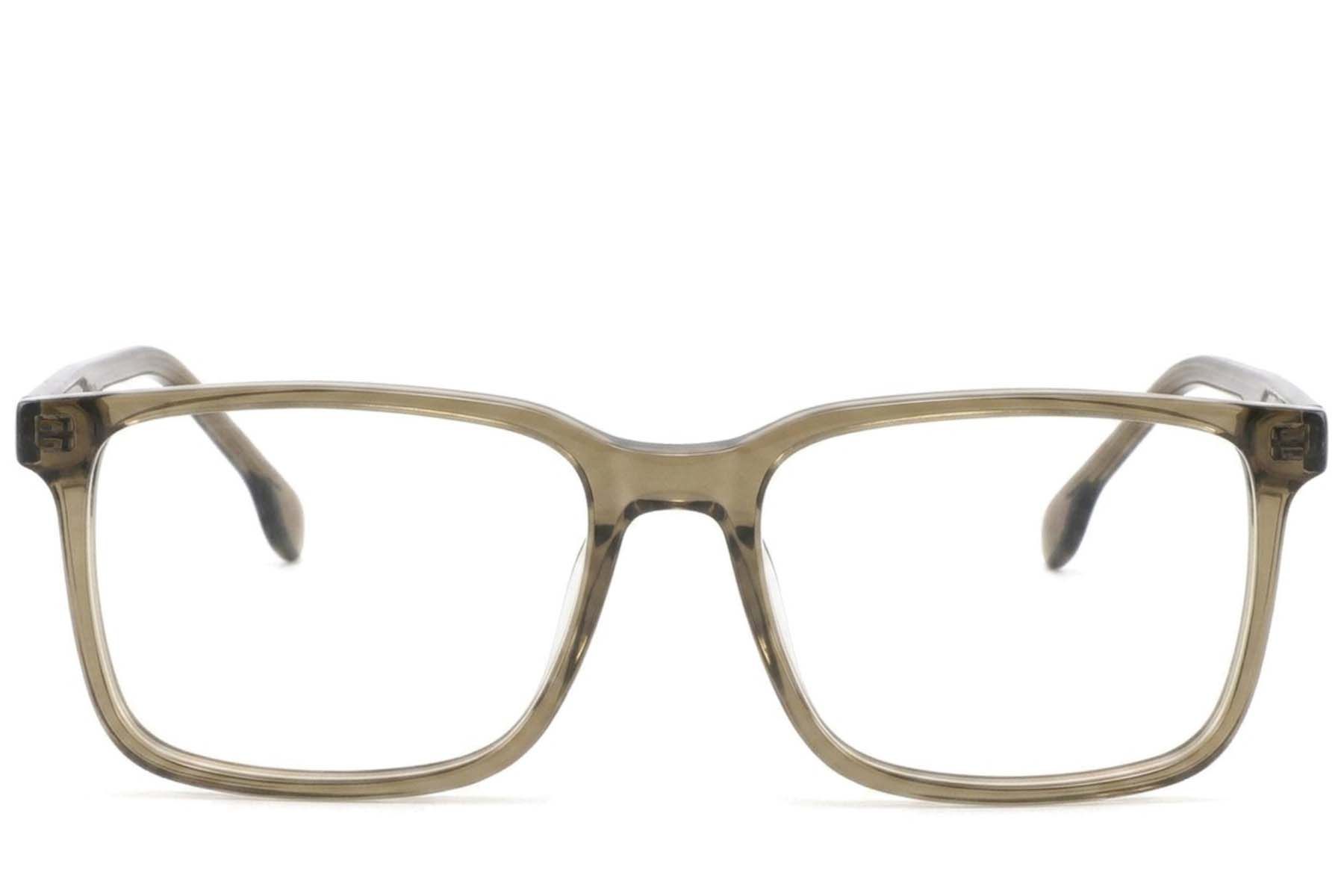 Rectangular Green Acetate Glasses #BS2425-1861
