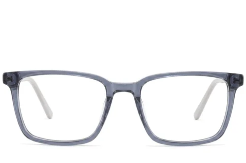 Lunettes rectangulaires en acétate bleu #BS2425-1863