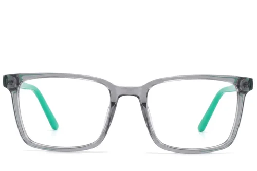 Lunettes rectangulaires en acétate gris #BS2425-1864