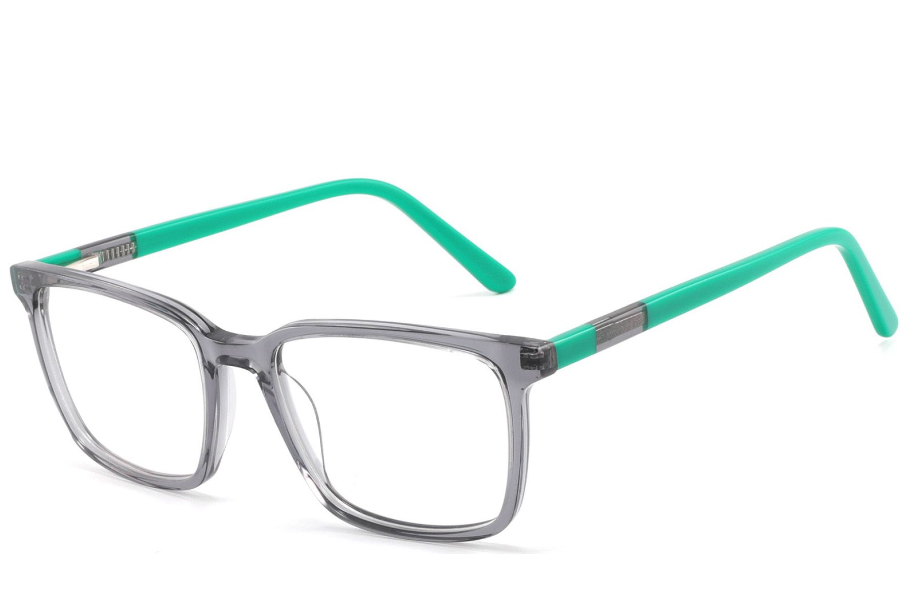 Bicchieri rettangolari in acetato grigio #BS2425-1864
