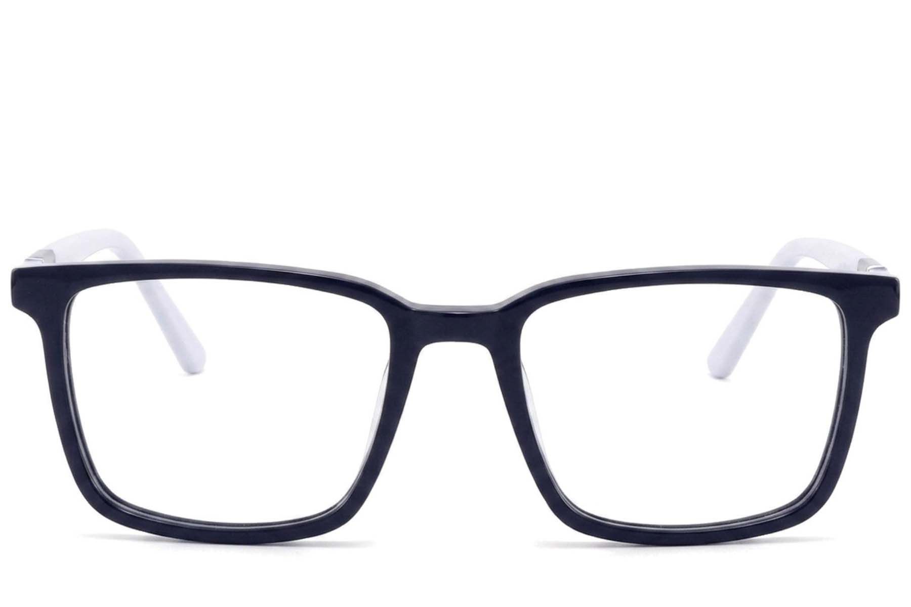 Rectangular Blue Acetate Glasses #BS2425-1866