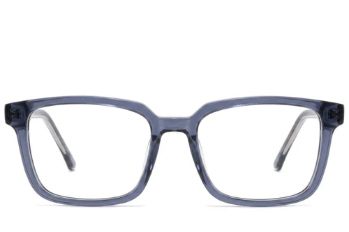 Lunettes rectangulaires en acétate bleu #BS2425-1869