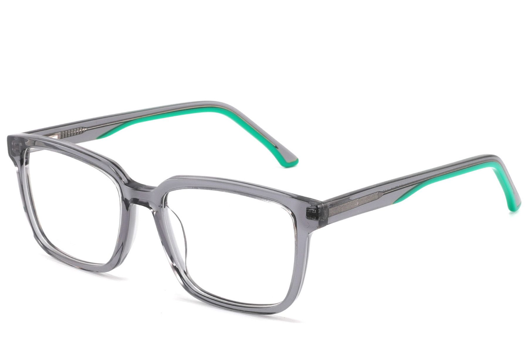 Rectangular Grey Acetate Glasses #BS2425-1870