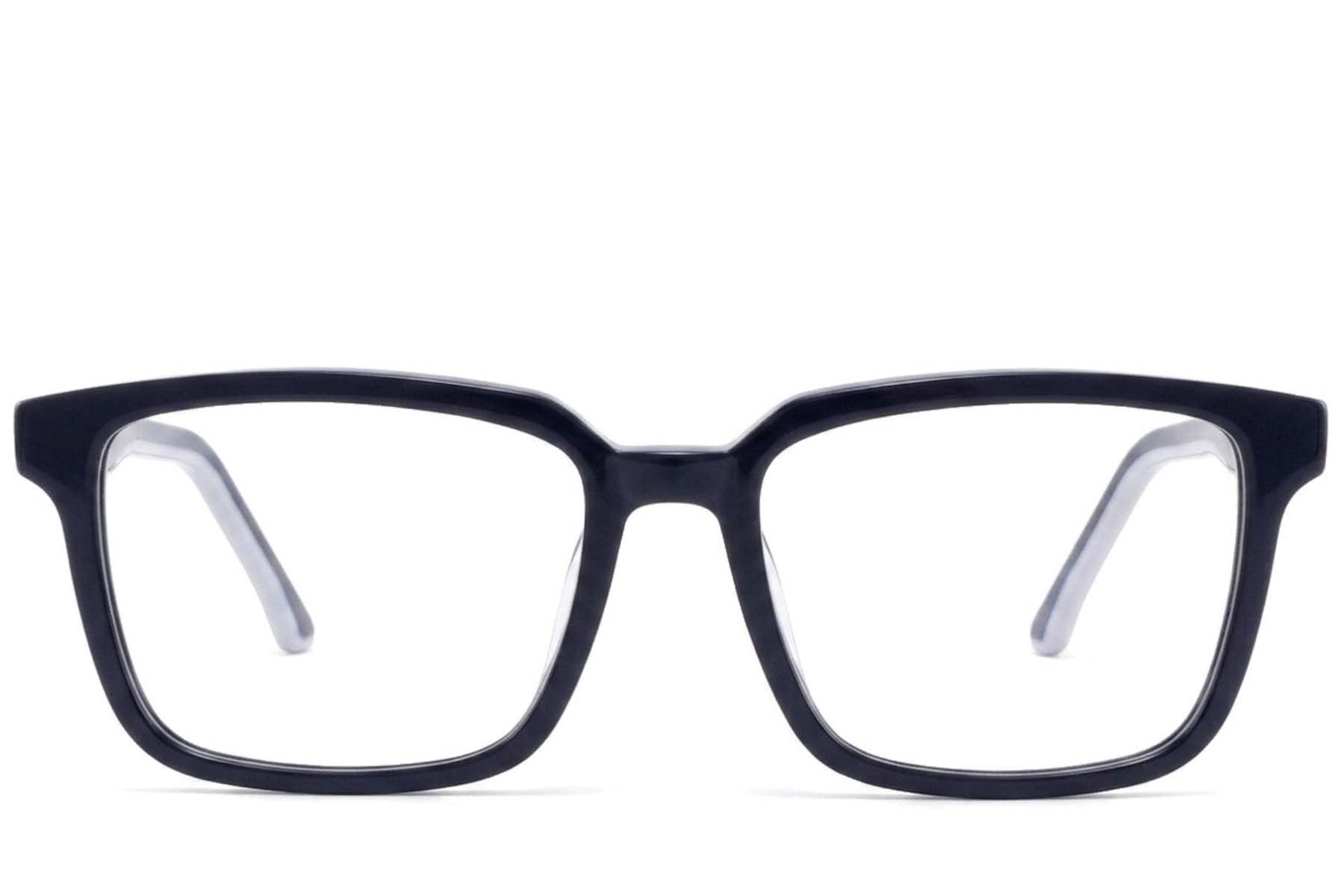Bicchieri rettangolari in acetato blu #BS2425-1872