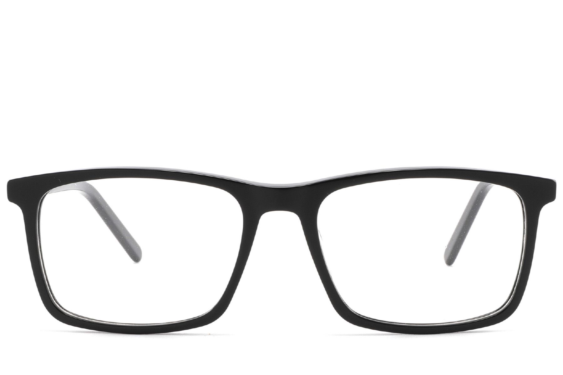 Rectangular Black Acetate Glasses #BS2425-1874