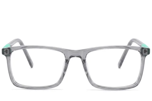 Lunettes rectangulaires en acétate gris #BS2425-1876