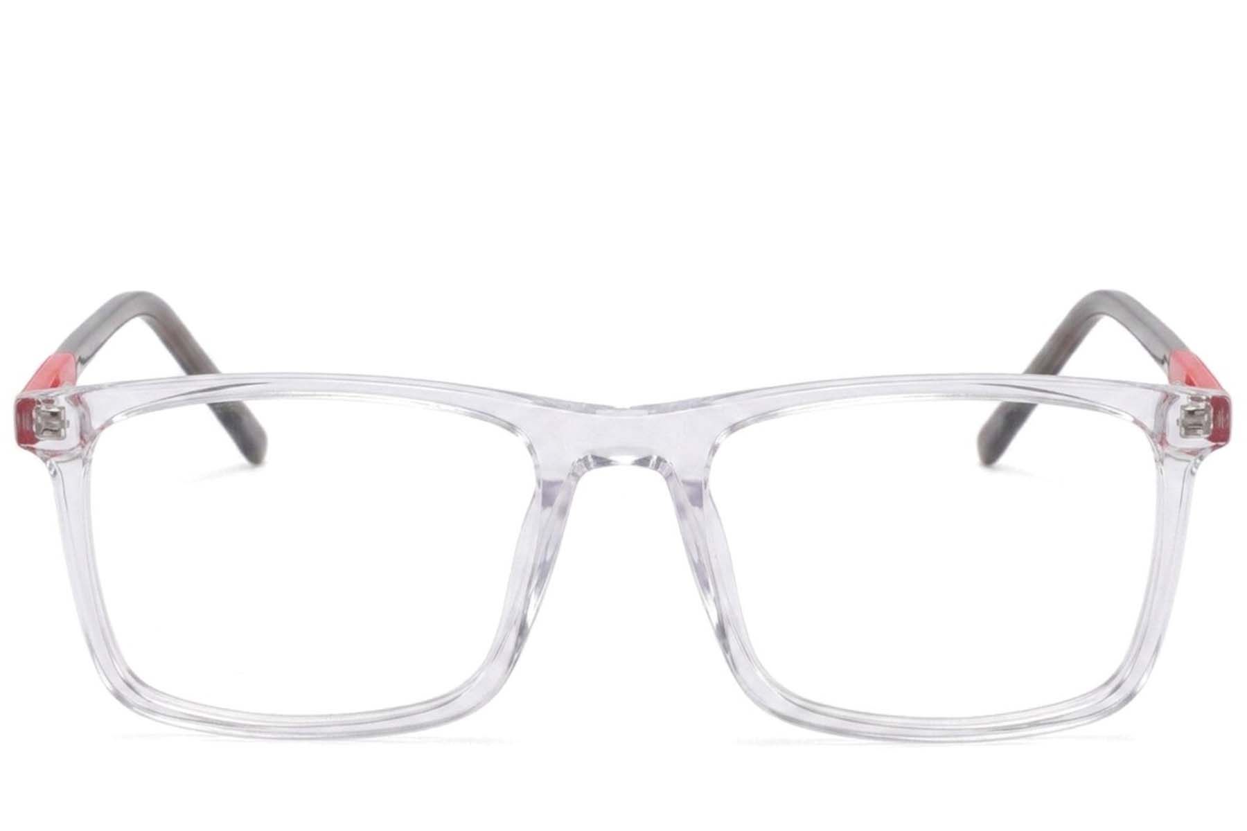 Rectangular Transparent Acetate Glasses #BS2425-1877