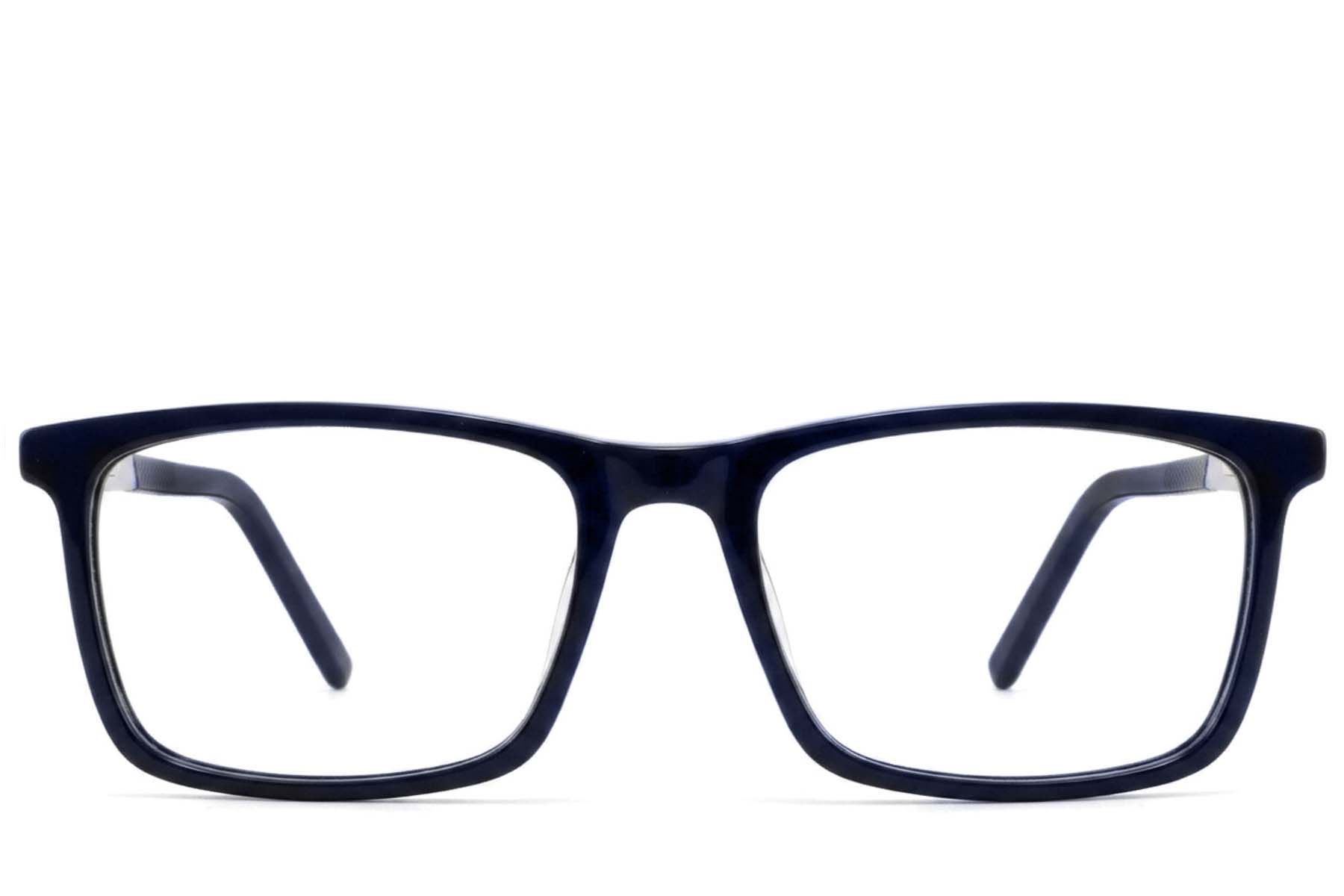 Rectangular Blue Acetate Glasses #BS2425-1878