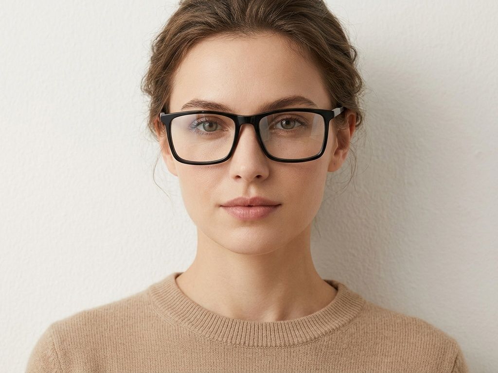 Rectangular Blue Acetate Glasses #BS2425-1878