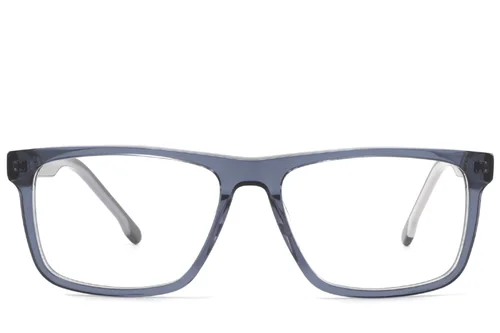 Lunettes rectangulaires en acétate bleu #BS2425-1881