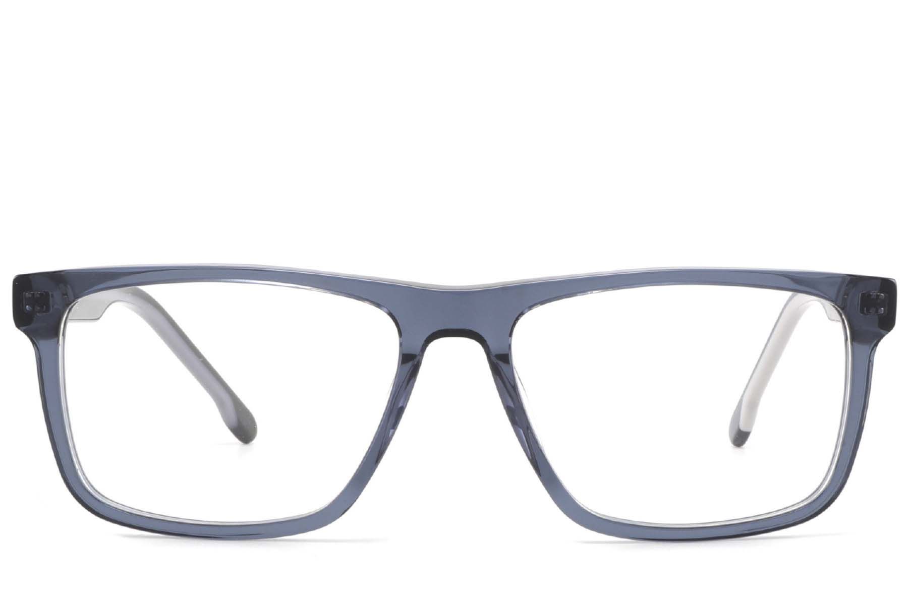 Rectangular Blue Acetate Glasses #BS2425-1881