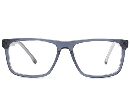 Lunettes rectangulaires en acétate bleu #BS2425-1881