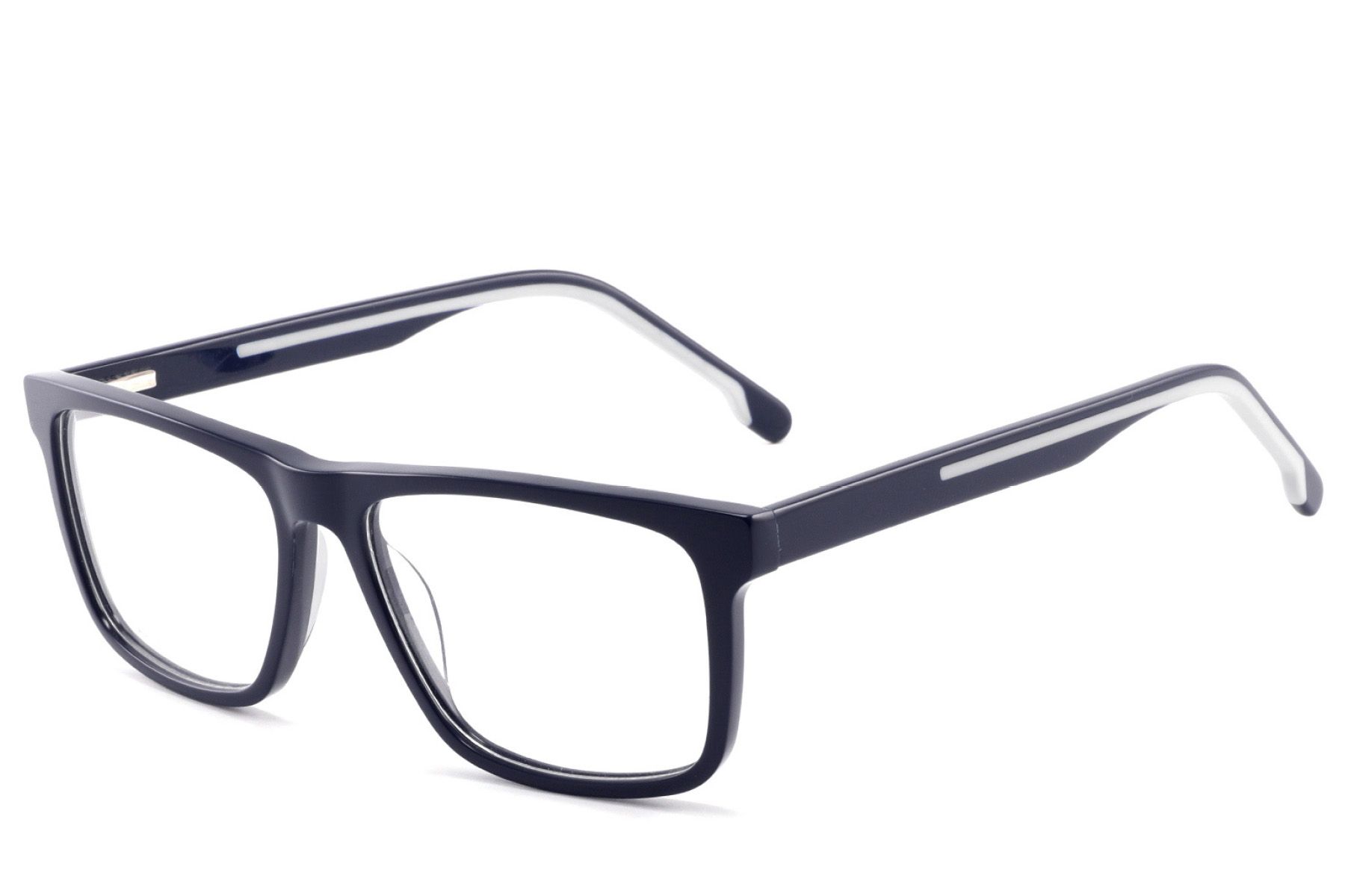 Rectangular Blue Acetate Glasses #BS2425-1884