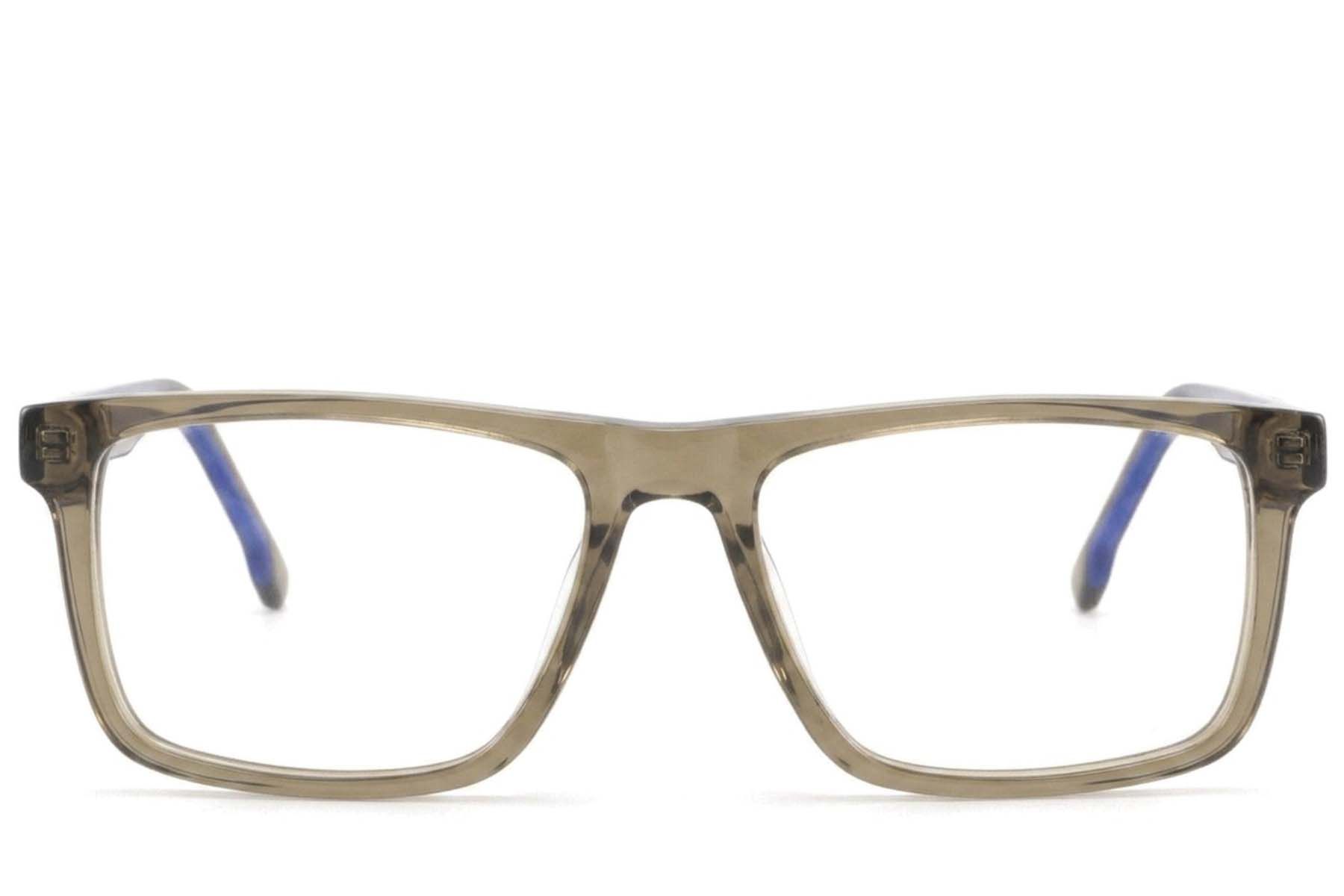 Rectangular Green Acetate Glasses #BS2425-1885