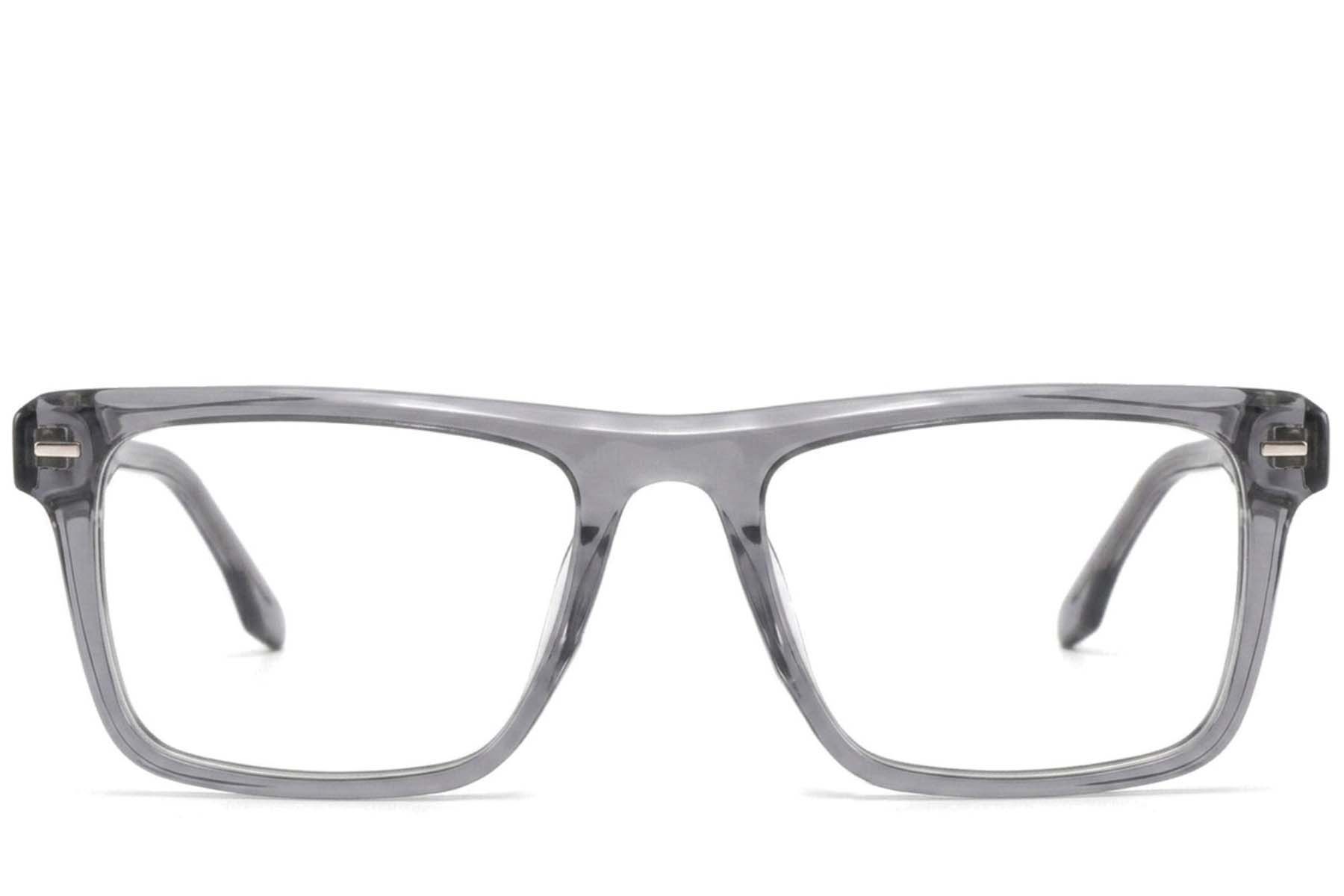 Lunettes rectangulaires en acétate gris #BS2425-1888