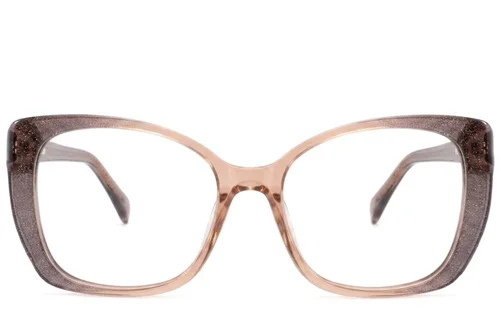 Lunettes papillon en acétate brun #BS2425-1894