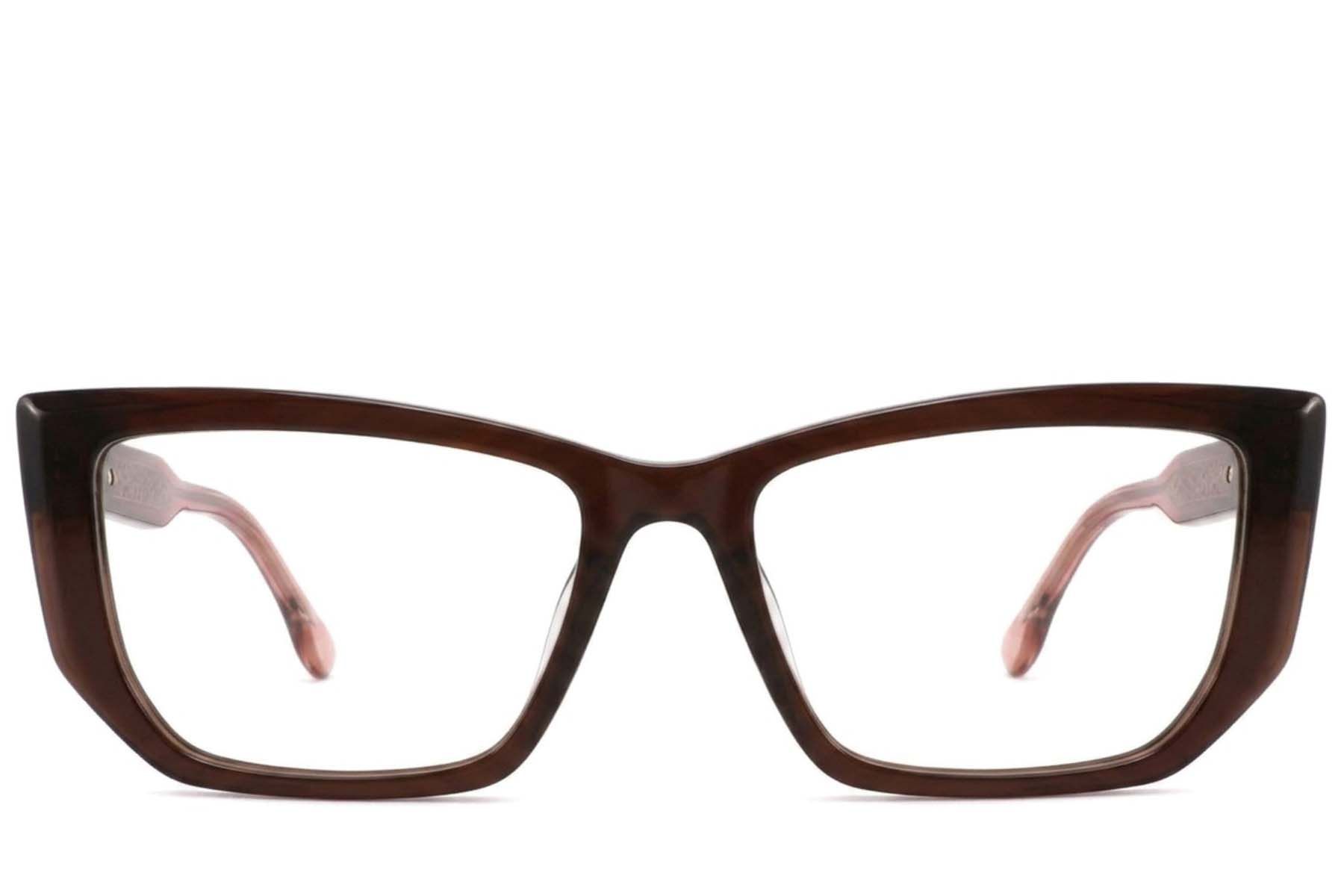 Lunettes papillon en acétate brun #BS2425-1898