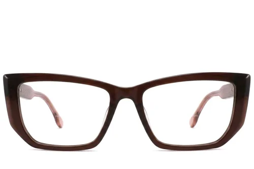Lunettes papillon en acétate brun #BS2425-1898