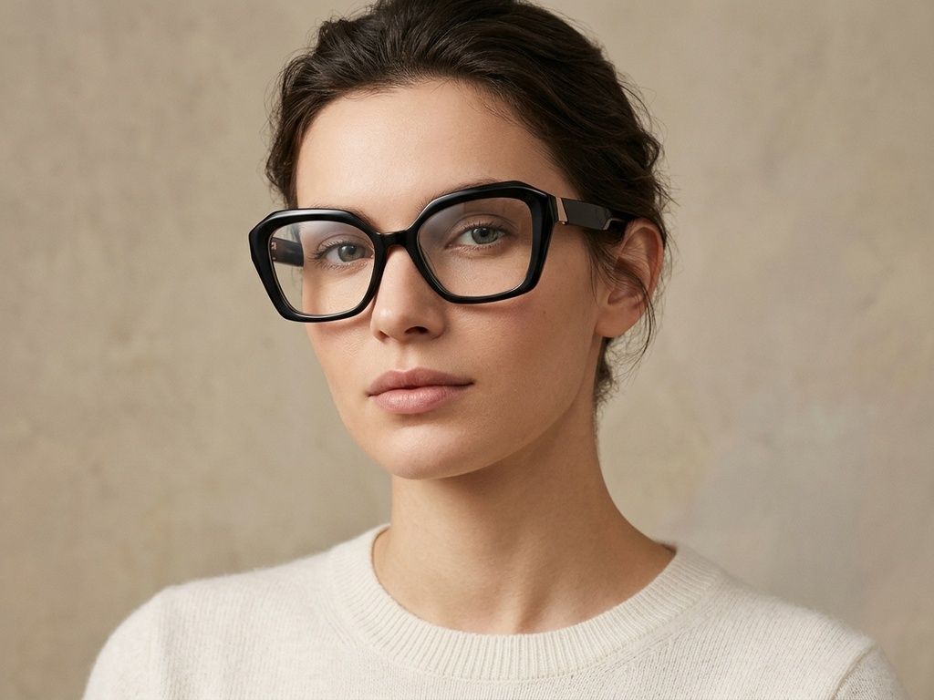 Butterfly Black Acetate Glasses #BS2425-1915