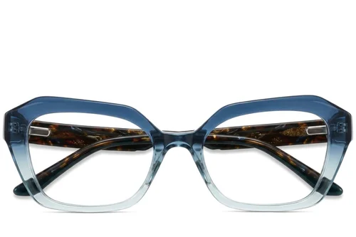 Lunettes en acétate bleu papillon #BS2425-1917