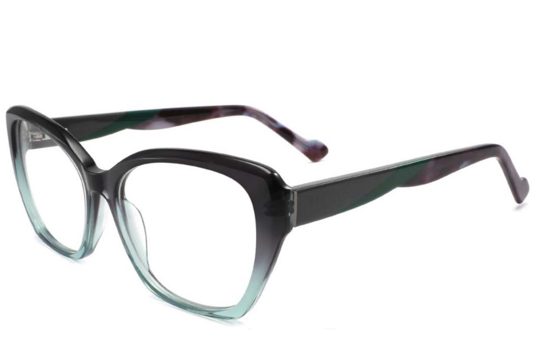 Occhiali in acetato verde farfalla #BS2425-1934