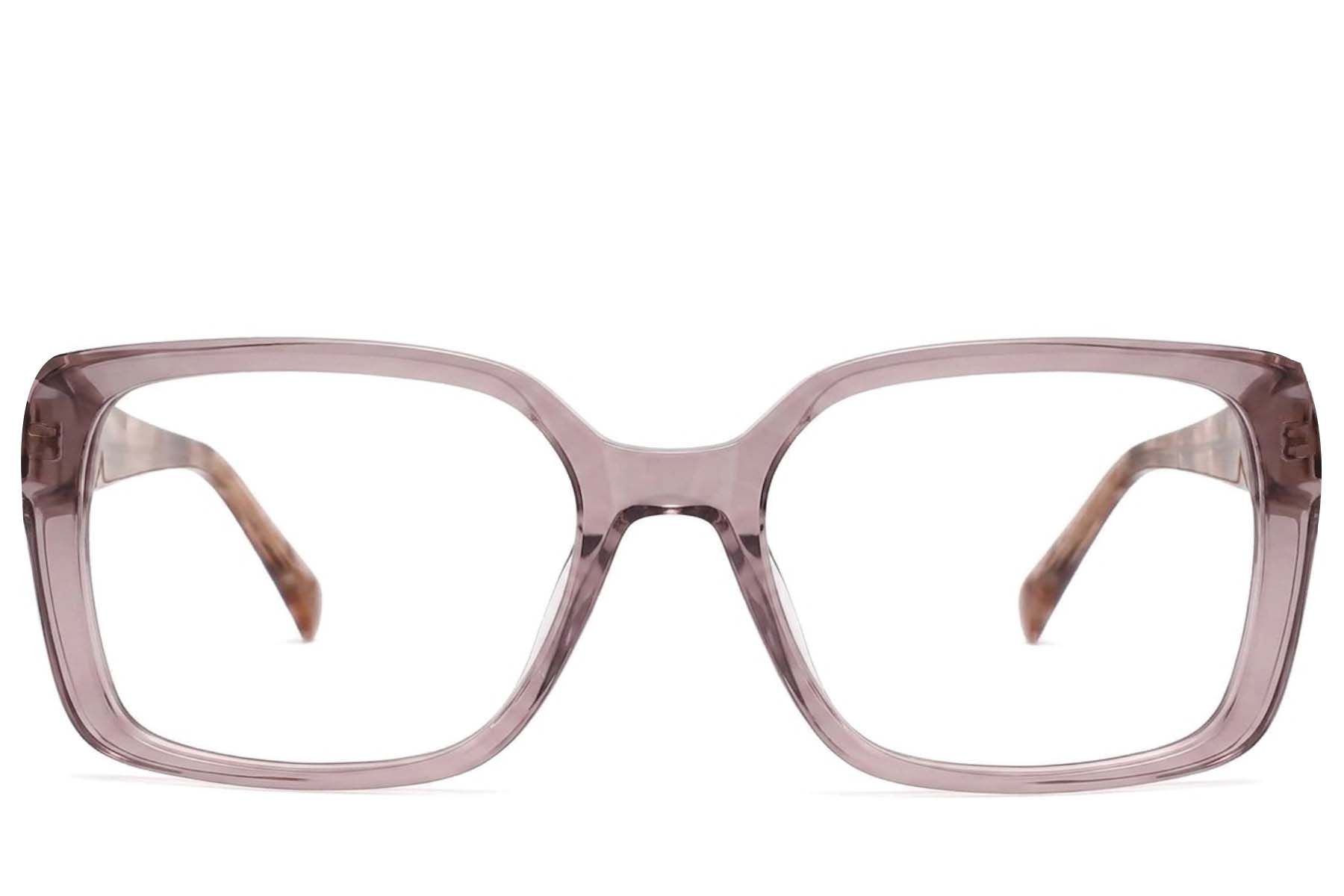 Rectangular Pink Acetate Glasses #BS2425-1947