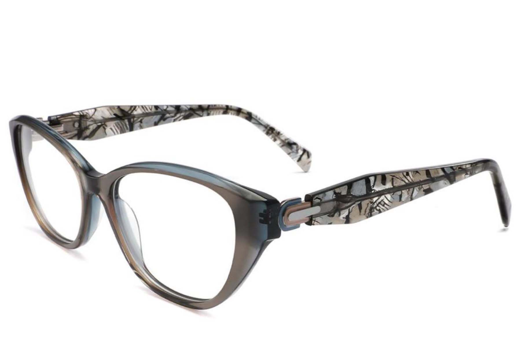 Occhiali in acetato marrone farfalla #BS2425-1951