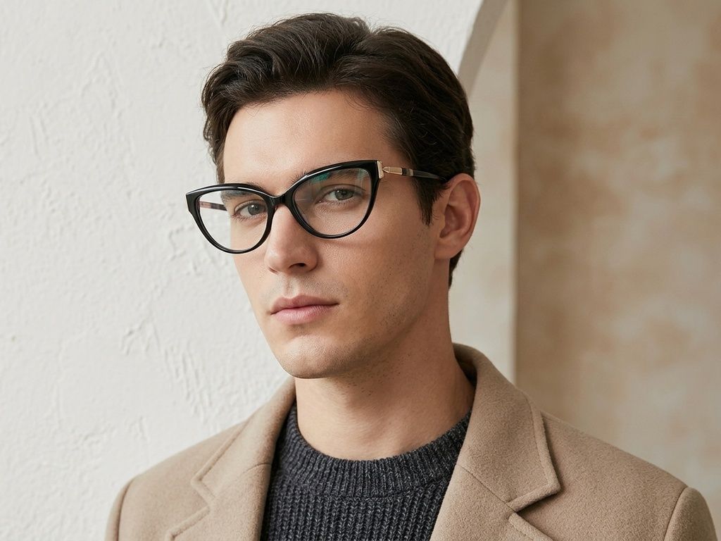 Butterfly Black Acetate Glasses #BS2425-1953